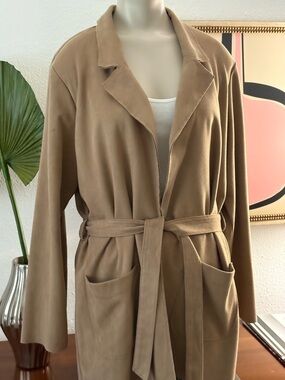 Level 99 Tan Belted Trench Coat